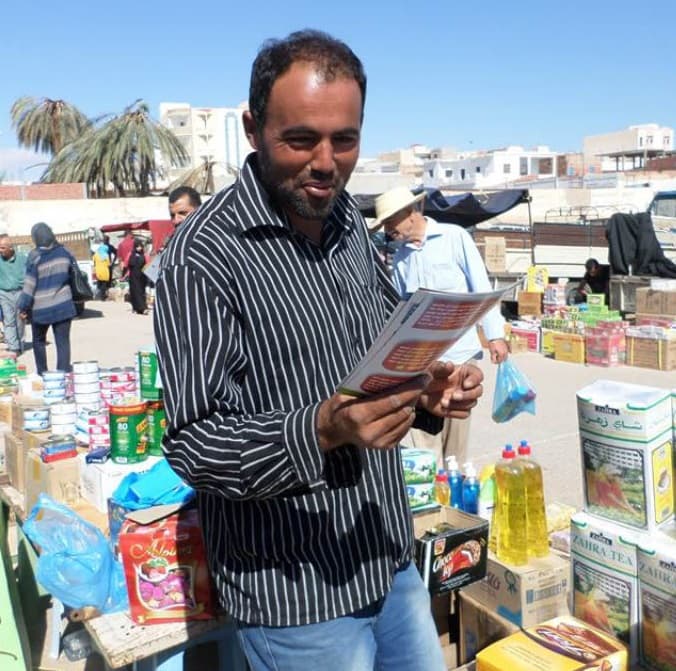 A woman vendor in a market